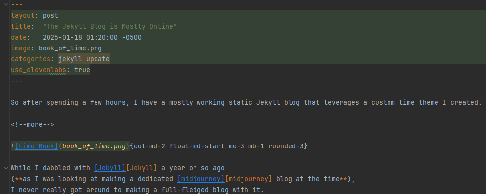 Blog Markdown
