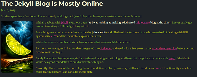Blog Post Example